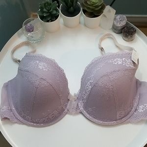 La senza lightly lined purple lace bra D38 NWT
